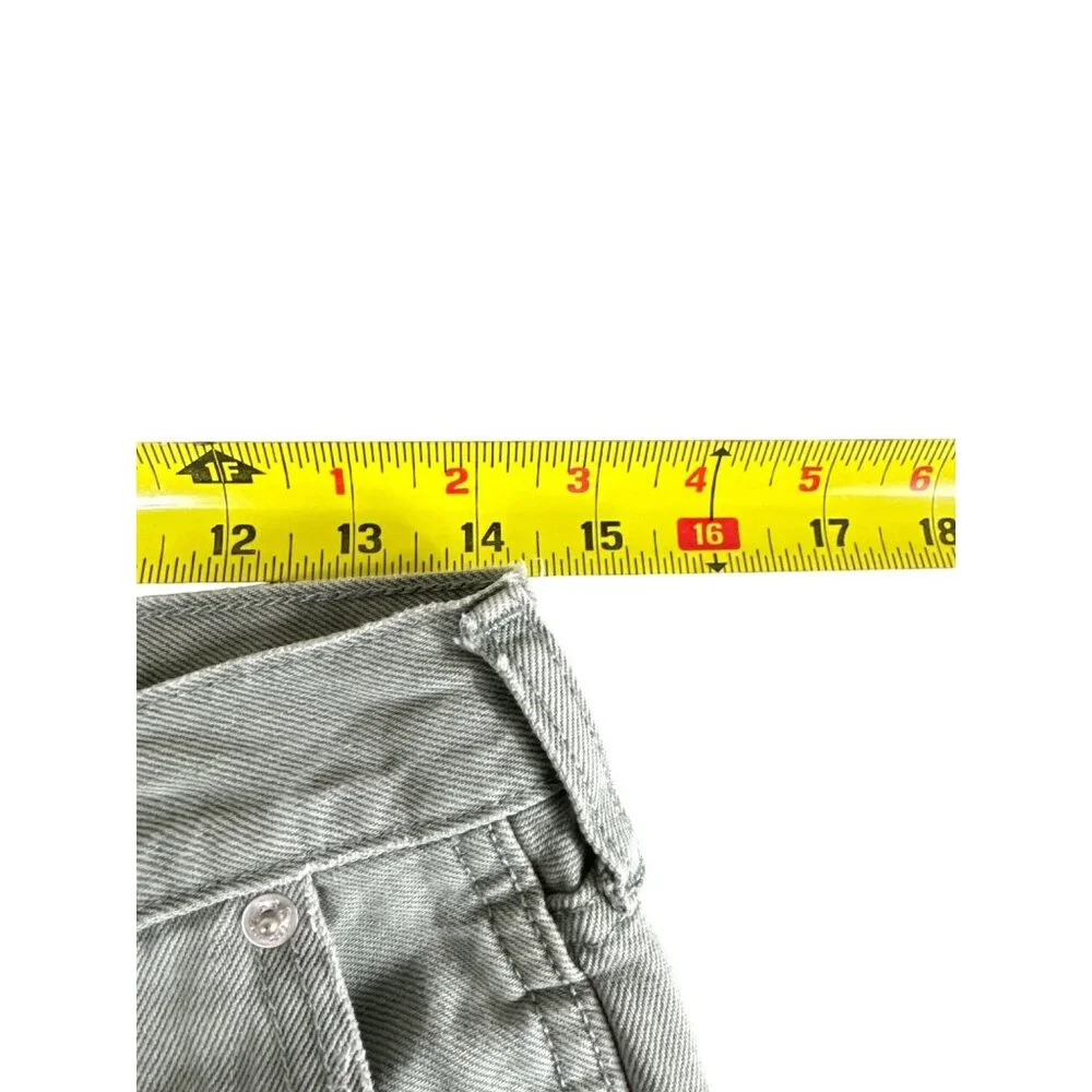 Abercrombie & Fitch Men's Pants Light Green Distressed Utility 28x30 Loose Fit - Picture 9 of 11